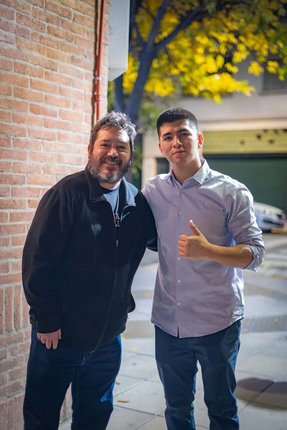 Axel con un alumno
